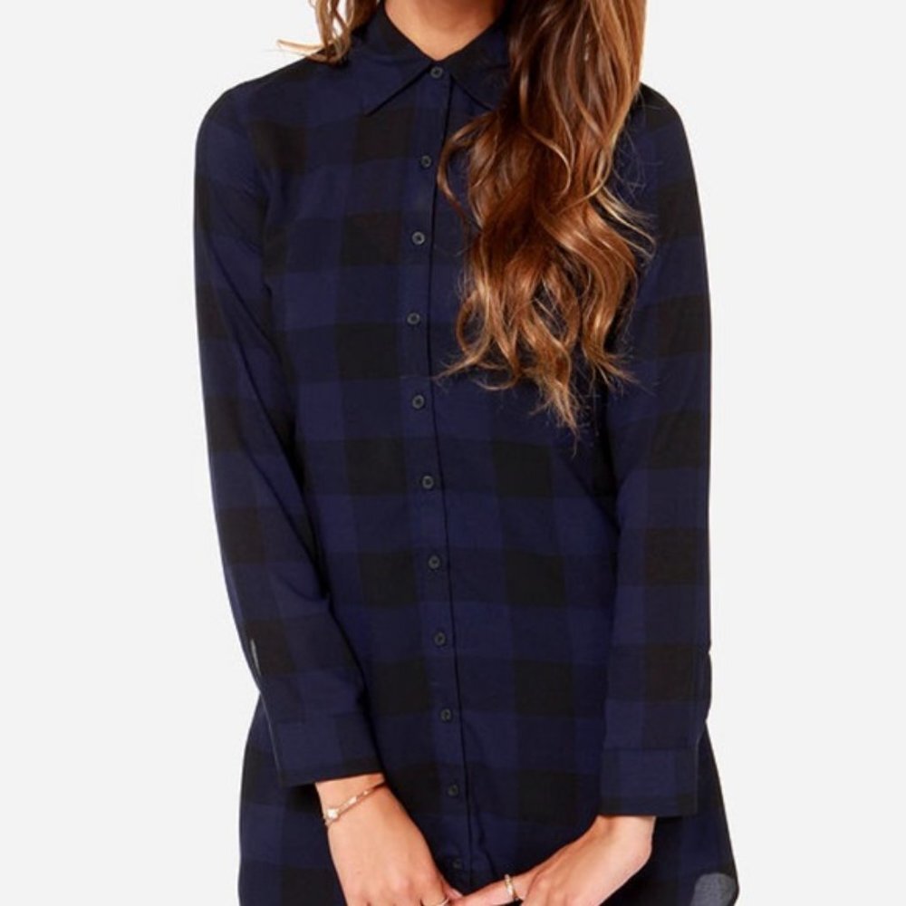 BB Dakota Keenan Plaid Shirt Dress - Picture 4 of 12